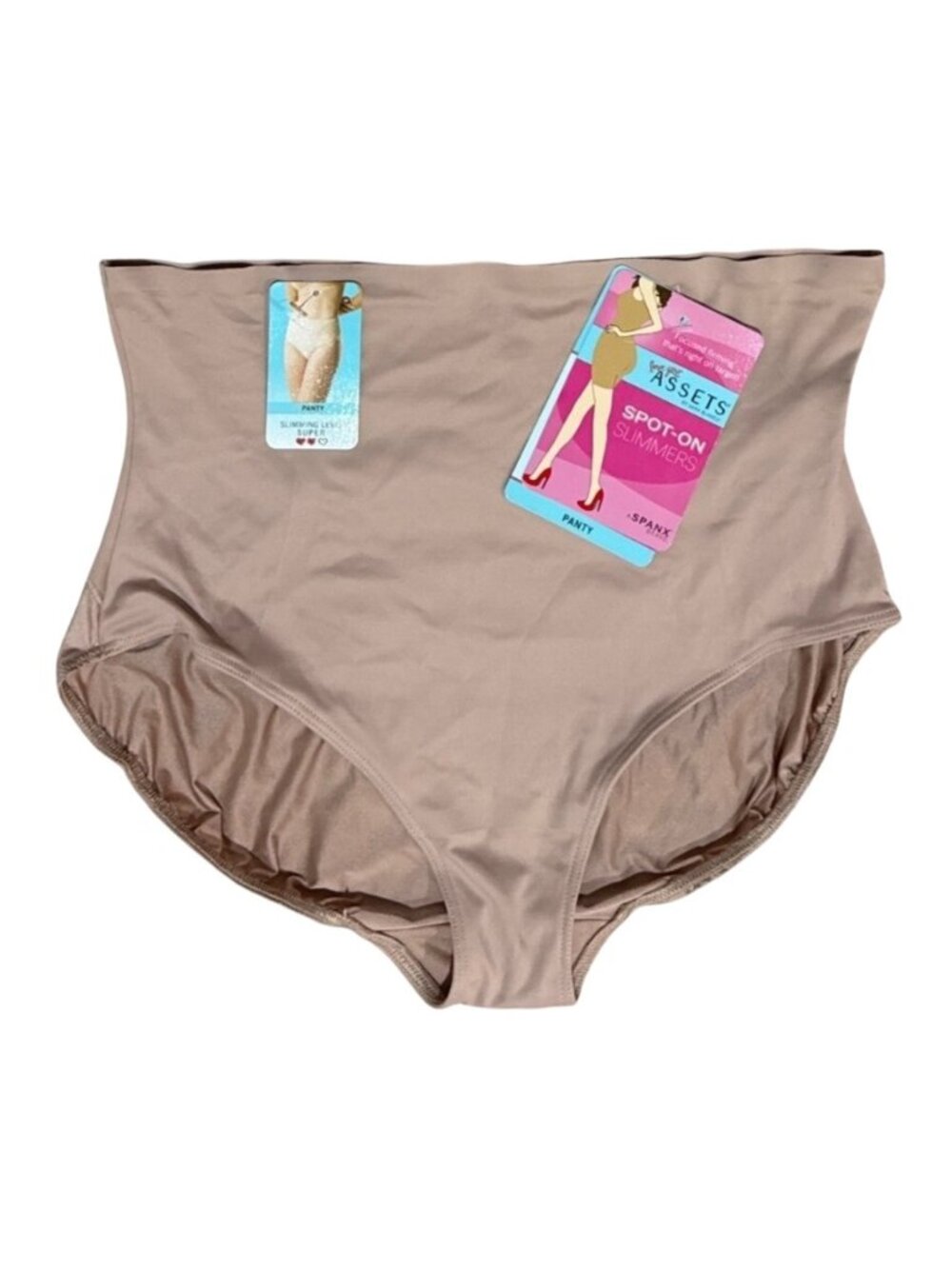 New Spanx Love Your Assets Panty Size XL Beige Slimmer Tummy Control Tan